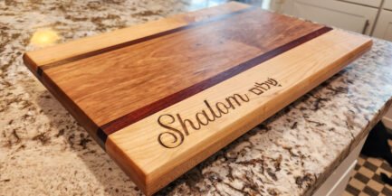 Cherry Paduke and Maple Cutting Board