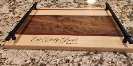 Charcuterie Board Walnut Paduke and Maple