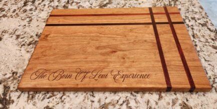 Cherry Paduke Board Cross Pattern